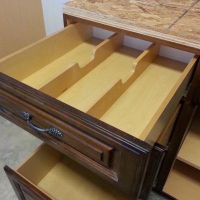 custom kitchen cabinet with custom drawer box