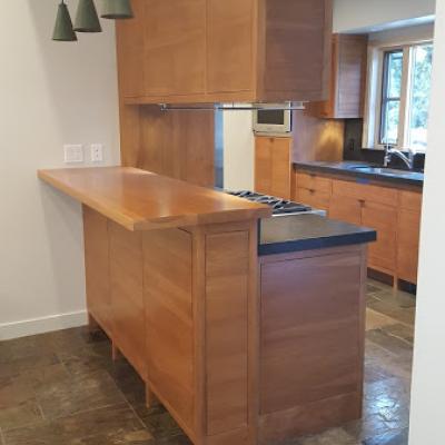 Custom Hickory Wood Kitchen Cabinets