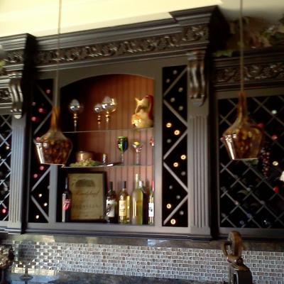 wine cabinet, wet bar, custom cabinet 
